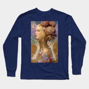 Pretty Nordic Goddess a Valerie Viking Girl Long Sleeve T-Shirt